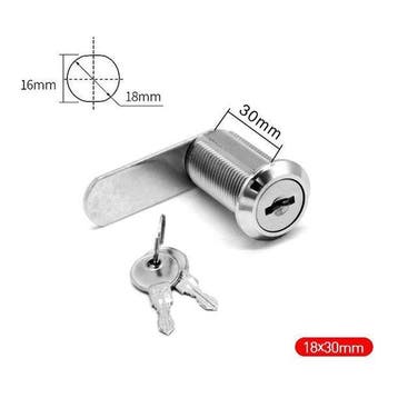 Locker slot - Kantelslot - 30mm - Unieke sleutels, Ophalen of Verzenden, Nieuw, IJzer, Slot