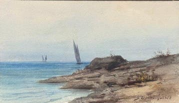 Sophie de Niederhäusern (1856-1926) - Bordo del lago a St