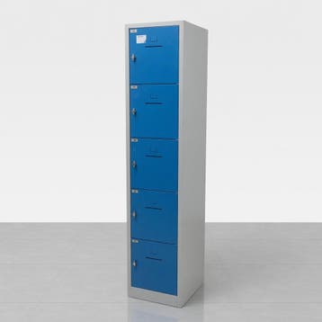 5-deurs lockerkast met schade - 190x42x45 cm, Ophalen of Verzenden, Nieuw