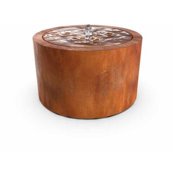 Geroba Taula RCA4 watertafel rond 1000x500mm - Cortenstaal, Tuin en Terras, Waterpartijen en Fonteinen, Verzenden, Nieuw