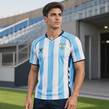 Herentrui Argentinië Stijl Voetbalshirt Korte Mouw - Sport &, Verzenden, Nieuw