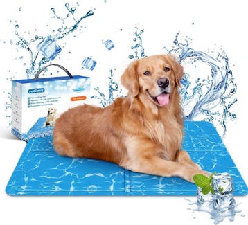 Koelmat Hond & Kat - 70x110 cm - Blauw - Nobleza, Verzenden, Zo goed als nieuw