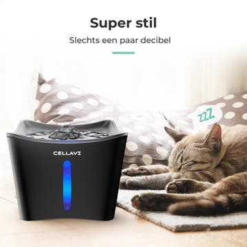 Cellavi S1 - Drinkfontein Kat en Hond - Incl. 3 in 1, Ophalen of Verzenden, Zo goed als nieuw