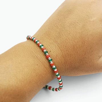 Koraal - Zilver - Armband - handgemaakt