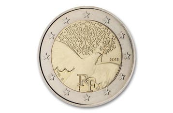 2 euro  70 jaar Vrede in Europa 2015 - Frankrijk, Postzegels en Munten, Munten | Europa | Euromunten, Verzenden