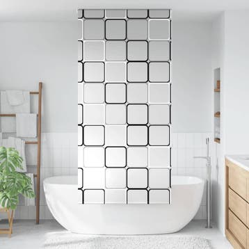 vidaXL Doucherolgordijn 90x240 cm stofbreedte 86 cm, Verzenden, Nieuw