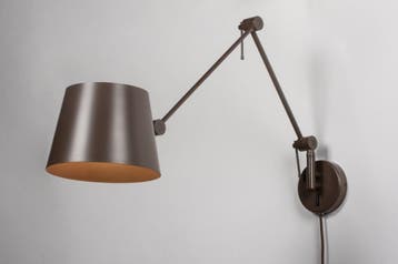 Rietveld Wandlampen - Bruin - Metaal, Verzenden, Nieuw
