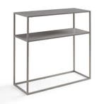 Consoletafel Kuhmo 80x80x30 cm lichtgrijs [en.casa], Verzenden, Nieuw