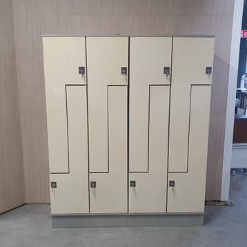 8-deurs Oostwoud ruimte besparende Z-lockerkast - 195x160x50, Ophalen of Verzenden, Nieuw