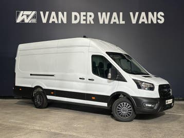 Ford Transit 2.0 TDCI 170pk L4H3 Jumbo Euro6 Airco | Camera, Stof, Gebruikt, Wit, Dealer onderhouden