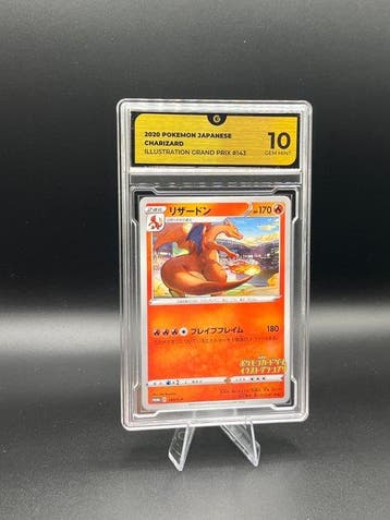 Pokémon - 1 Graded card - Charizard 143 Illustraion Grand, Nieuw