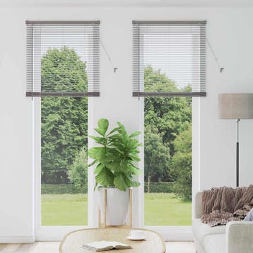vidaXL Venetiaanse jaloezie zilver 220 x 75 cm 25 mm, Huis en Inrichting, Verzenden, Nieuw, Zilver