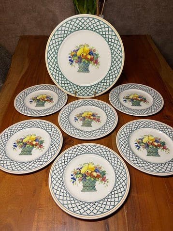 Villeroy & Boch - Eetservies voor 6 - Porselein - Mand, Antiek en Kunst