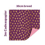 3m Cadeaupapier Lots of Lve - Valentijn -  liefde - hartjes, Diversen, Ophalen of Verzenden, Nieuw