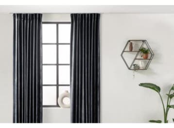 Lifa Living Velvet Gordijn Verduisterend met Haken -, Huis en Inrichting, Stoffering | Gordijnen en Lamellen, Verzenden, Nieuw