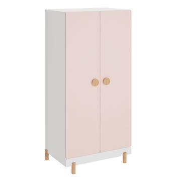 Kinderkledingkast Vaarentaa met 2 deuren 126x60x41 cm roze [, Verzenden, Nieuw