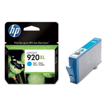 HP 920XL (CD972AE) inktcartridge cyaan hoge capaciteit, Verzenden, Nieuw, Cartridge, HP