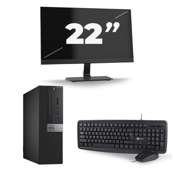 Dell Optiplex 3040 SFF -   i3-6e  - 8GB  - 256GB  + 1x 22 in, Computers en Software, Windows Laptops, SSD, Qwerty, Refurbished
