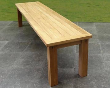 Minerva tuinbank 225 cm teak, Ophalen of Verzenden, Nieuw