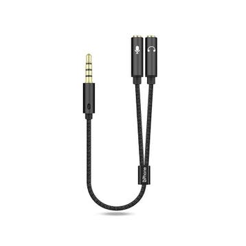 DrPhone DUO2 2 in 1 Aux 3.5mm Splitter - Y Splitter - TRRS 4, Verzenden, Nieuw