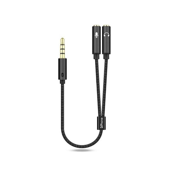 DrPhone DUO2 2 in 1 Aux 3.5mm Splitter - Y Splitter - TRRS 4, Audio, Tv en Foto, Audiokabels en Televisiekabels, Verzenden