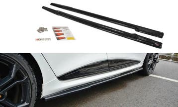 Zijskirts Renault Clio 4 RS Maxton Design glans zwart, Auto-onderdelen, Ophalen of Verzenden, Nieuw