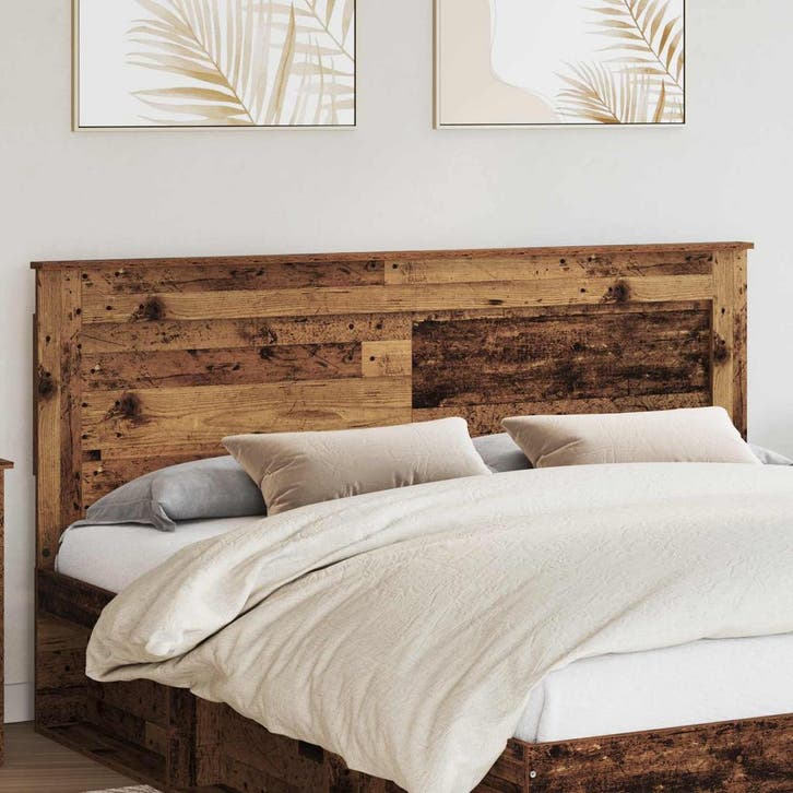 vidaXL Hoofdbord met hoofdeinde Oud Hout 200 cm Bewerkt hout, Huis en Inrichting, Slaapkamer | Bedden, Bruin, Nieuw, Hout, Verzenden