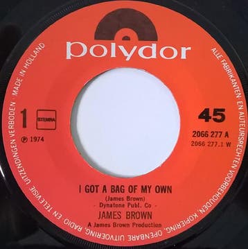 vinyl single 7 inch - James Brown - I Got A Bag Of My Own, Verzenden, Zo goed als nieuw, 7 inch, Pop