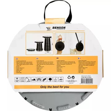 Benson Opvouwbare draagbare kruk - ABS - grijs - 6-46 cm..., Ophalen of Verzenden, Nieuw
