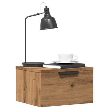 vidaXL Nachtkastjes 2 st wandgemonteerd 34x30x20 cm, Minder dan 45 cm, Verzenden, Nieuw, Minder dan 55 cm