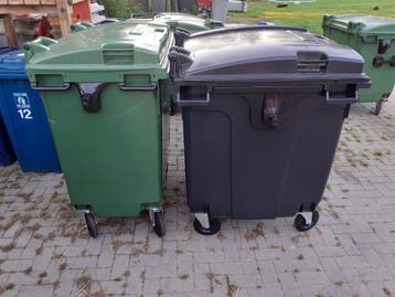 1100 liter afvalcontainers, Ophalen of Verzenden, Nieuw, Kunststof