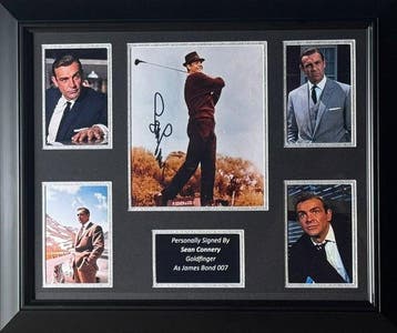 James Bond 007: Goldfinger - Sean Connery Signed Framed, Nieuw
