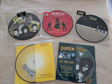 Queen - 5 X Picture Disc LIMITED EDITION Singles - Diverse, Nieuw in verpakking