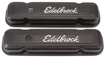 Pontiac klepdeksels edelbrock zwart, Auto-onderdelen, Motor en Toebehoren, Ophalen of Verzenden, Nieuw