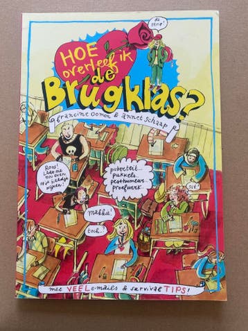 Stripboek Francine Oomen Hoe overleef ik de Brugklas 96 blz., Verzenden, Nieuw, Fictie