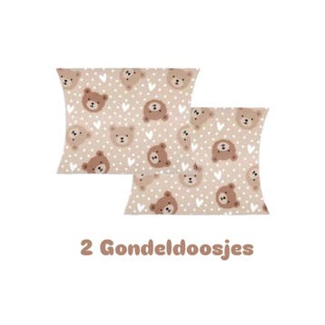 2x Gondeldoosje - little Bears - beren - baby - geboorte -, Ophalen of Verzenden, Nieuw, Cadeauzakje