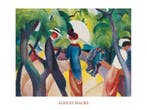 Kunstdruk August Macke - Promenade 80x60cm, Verzenden, Nieuw