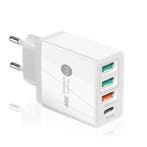 DrPhone HALO6 DELUXE - 20W 4 USB Poorten Snel Lader – USB-C, Verzenden, Nieuw