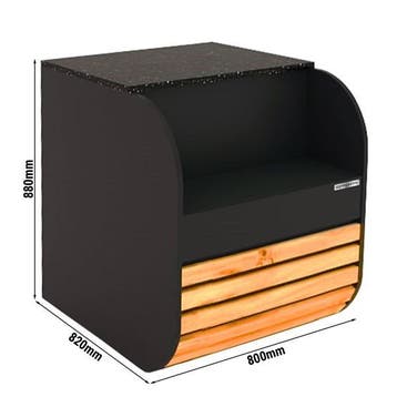 GGM Gastro | Kassa-sectie - 800x820mm - houten front - |, Verzenden, Nieuw in verpakking, Meubilair