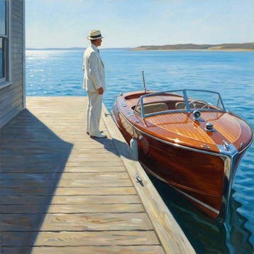 Le Yack - Riviera Horizon - Hand signed, Antiek en Kunst, Kunst | Designobjecten