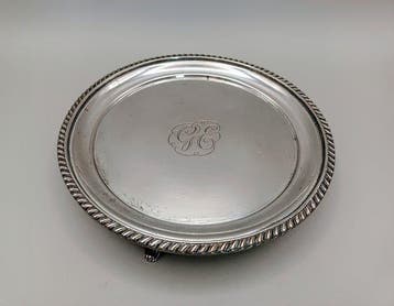 Art Deco Era Salver - Dienblad - .800 zilver