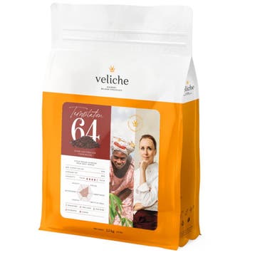 Veliche Chocolade Druppels Puur Temptation (64%) 2,5kg, Verzenden, Nieuw