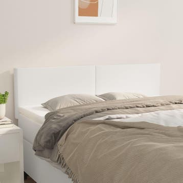 Bedbord 72cm wit kunstleer | retourdeal 51% korting, Huis en Inrichting, Overige materialen, Verstelbaar, Zo goed als nieuw, Eenpersoons