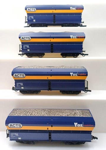 Roco H0 - 67708 - Modeltrein goederenwagon (4) - Set van 4, Hobby en Vrije tijd, Modeltreinen | H0, Nieuw