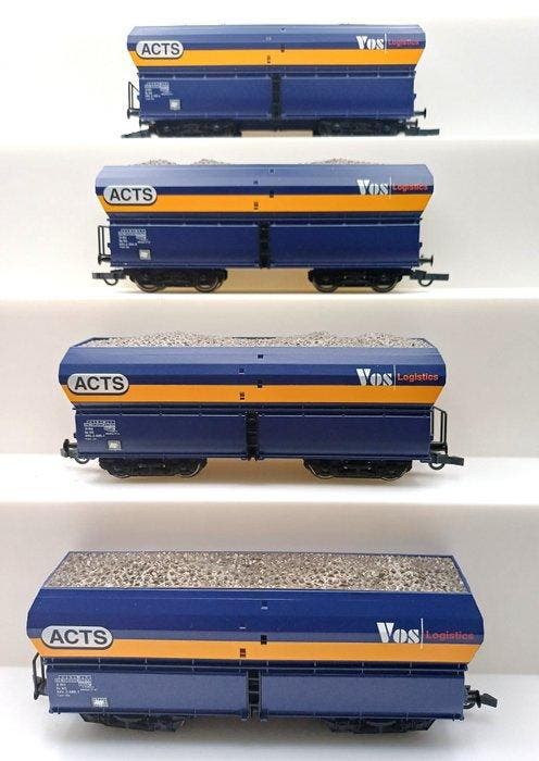 Roco H0 - 67708 - Modeltrein goederenwagon (4) - Set van 4, Hobby en Vrije tijd, Modeltreinen | H0