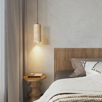 Retro Travertin Hanglamp - Sfeervolle Verlichting voor Slaap, Verzenden, Nieuw