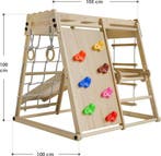 2dekans | Juskys – Indoor Klimrek Voor Kinderen – 102 x 98 x, Kinderen en Baby's, Speelgoed | Buiten | Speeltoestellen, Ophalen of Verzenden