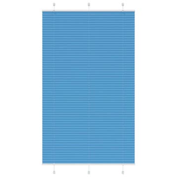 vidaXL Plissé rolgordijn 120x200cm stofbreedte 119,4cm, Verzenden, Nieuw, Blauw