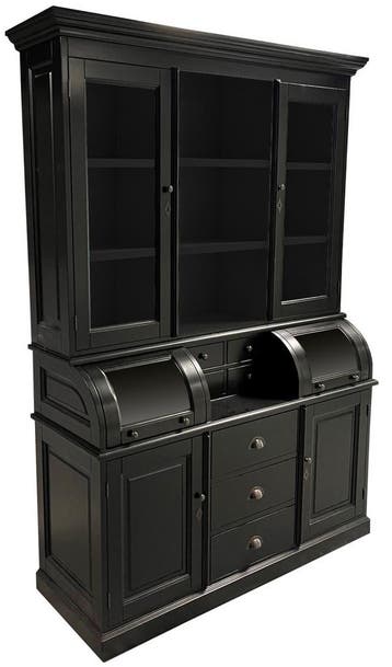 Buffetkast zwart - zwart Bastiaan 150cm, Ophalen of Verzenden, Nieuw
