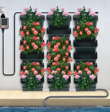 Zelfwaterende verticale wandplantenbak timer regensensor hui, Verzenden, Nieuw